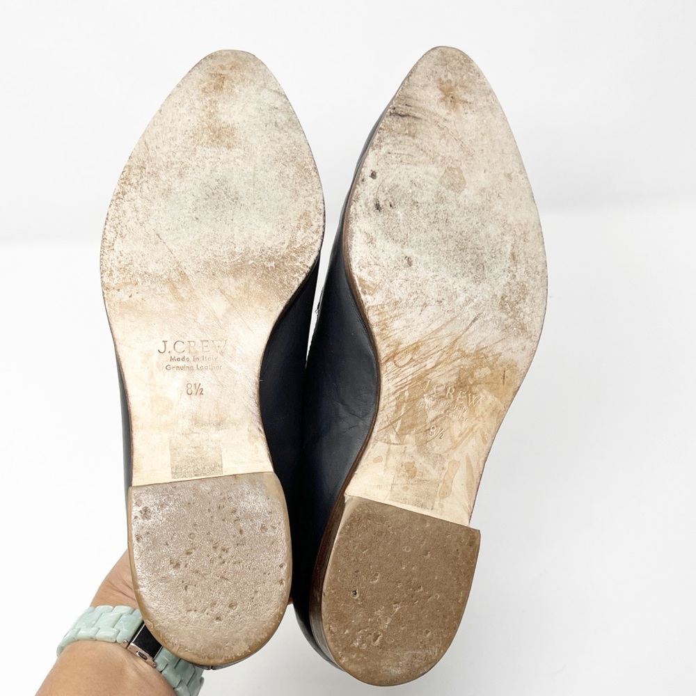 J. Crew Collection Navy Blue Calf Hair Loafers - Picture 6 of 7